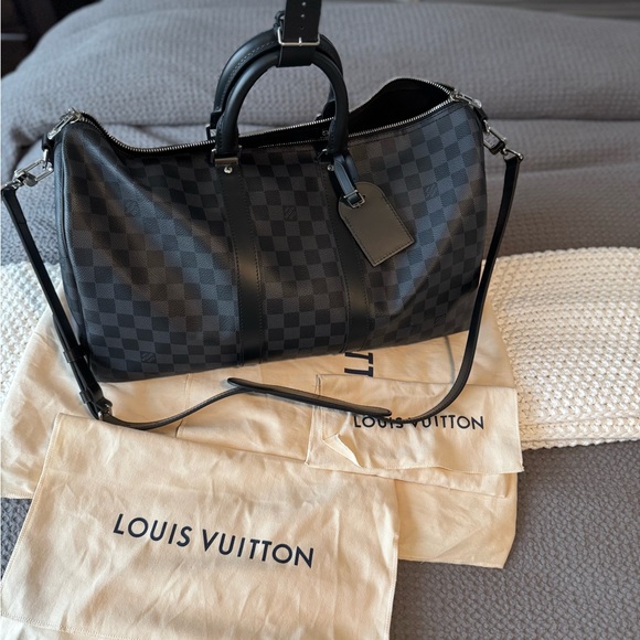 Louis Vuitton Keepall Bandoulière 45 – Damier Graphite (N41418) - Picture 1 of 8